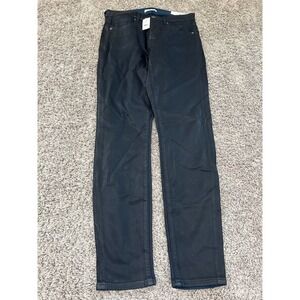 LOFT Skinny Coated Black Jeans Slim Pockets Size‎ 28